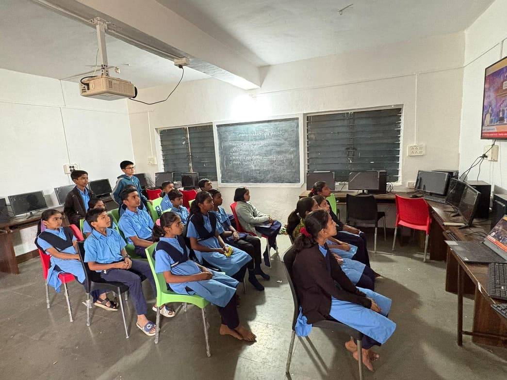 Vinayak conducting a lesson