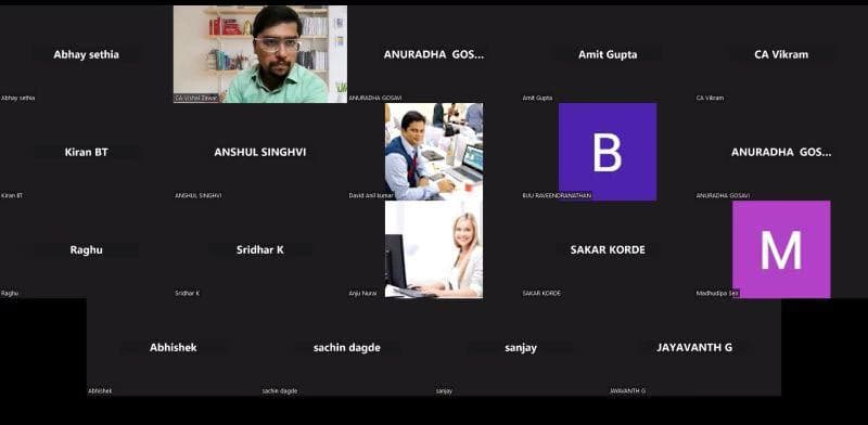 Vishal conducting a lesson