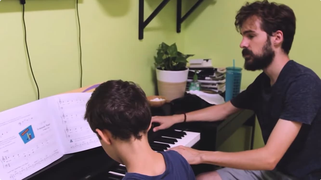 Chris  conducting a lesson 