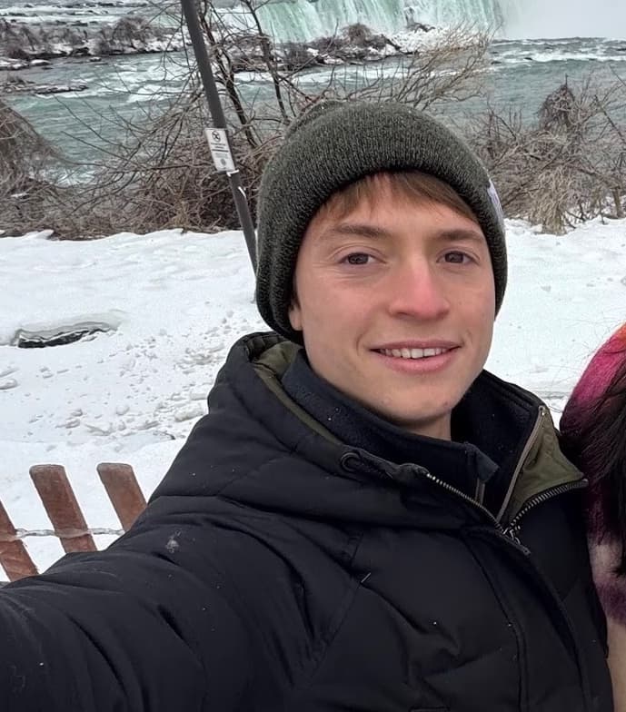 Travel snapshot of Owen during a trip 