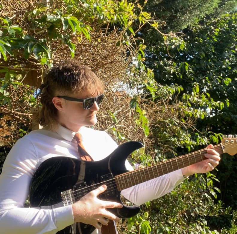 Harrisonenjoying a hobby outside teaching 