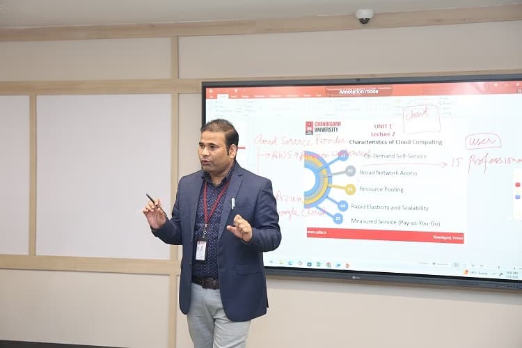 Nijamuddin conducting a lesson 