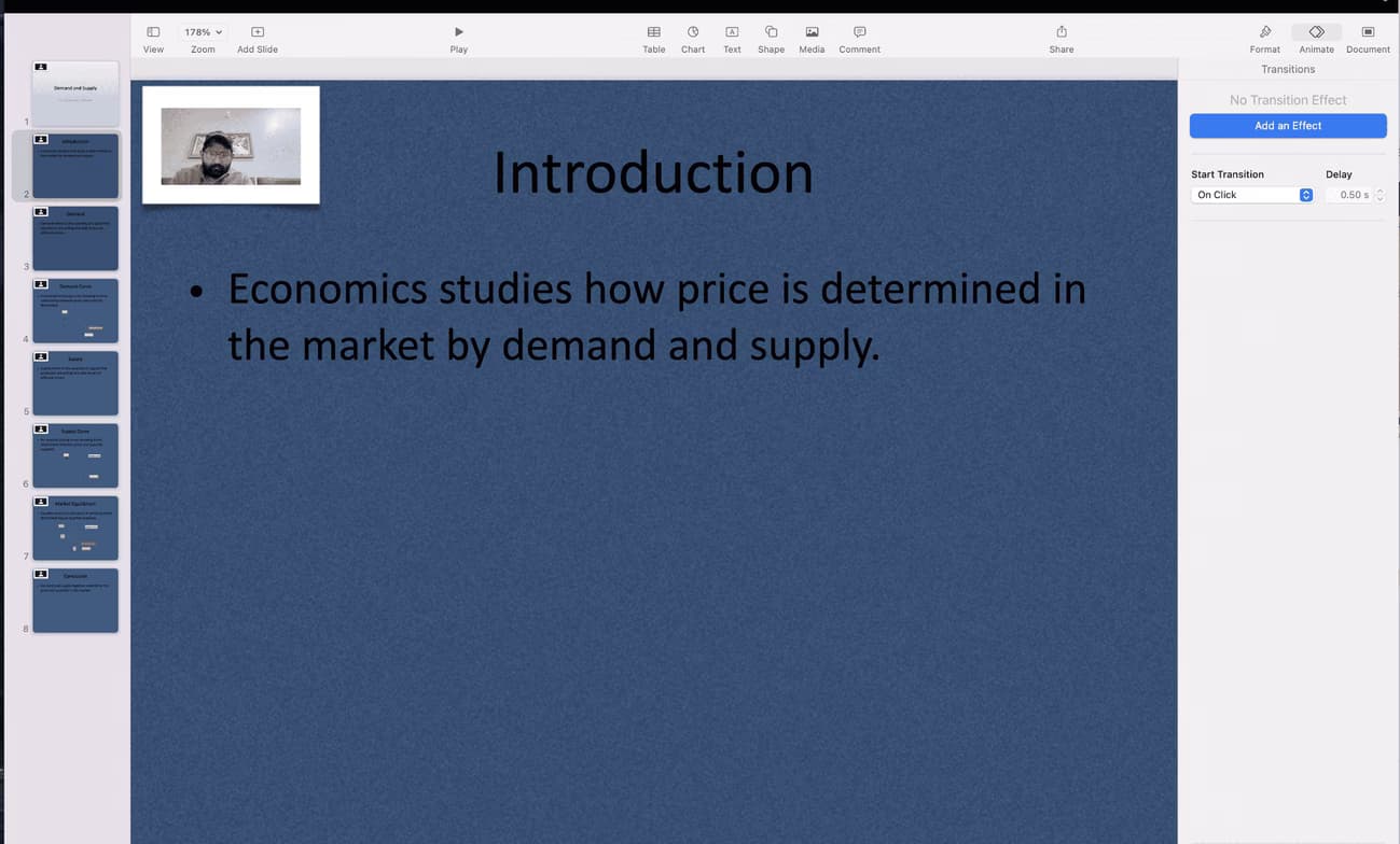 Rahul conducting a lesson