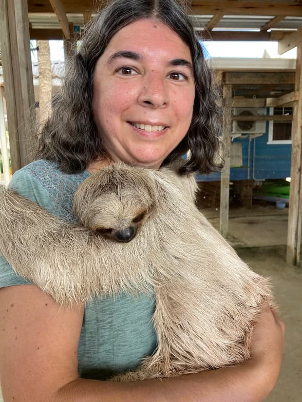 Travel snapshot of Patricia during a trip 