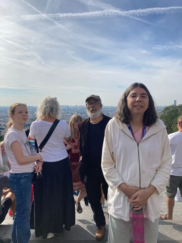 Travel snapshot of Patricia during a trip 