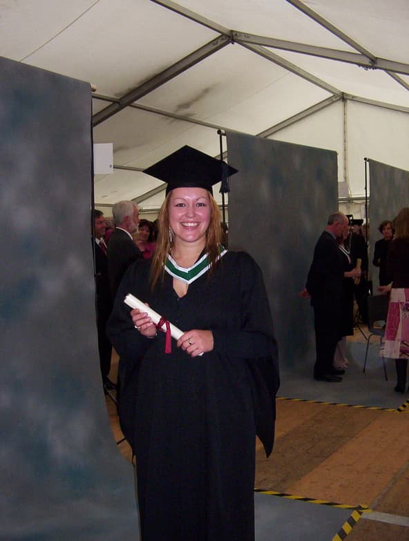 Graduation ceremony photo of Karine 