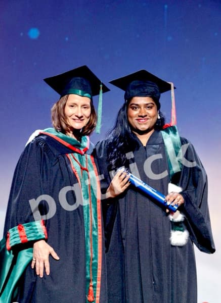 Graduation ceremony photo of Jyothis 
