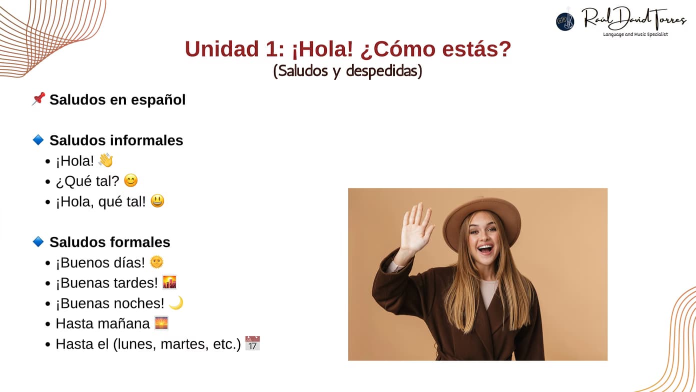 Live performance with Spanish by David