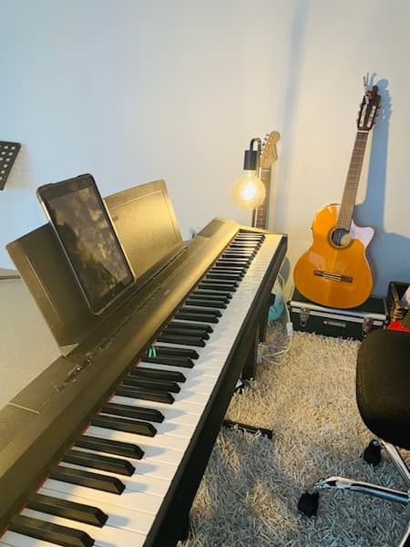 Teaching setup of Rachael for private tutoring