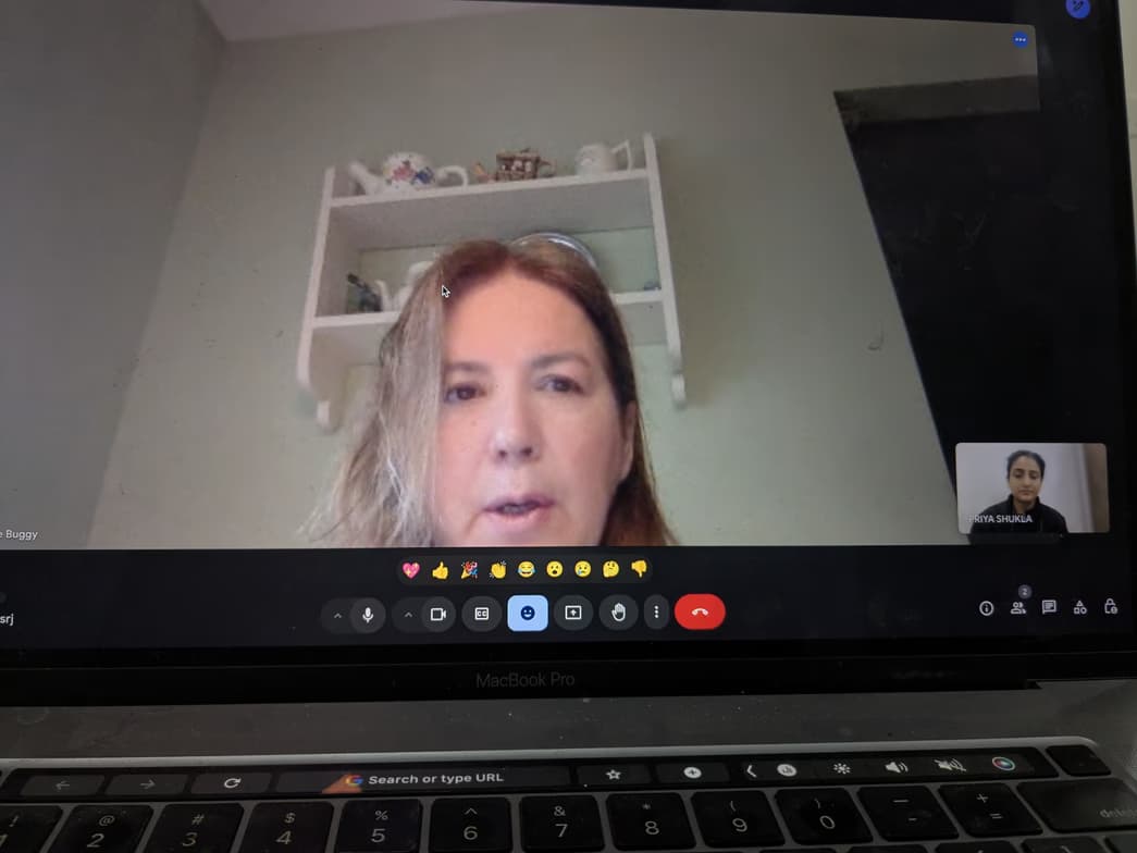 Priya conducting a lesson 