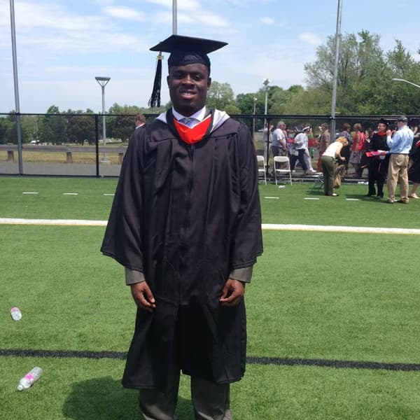 Graduation ceremony photo of Jeffrey