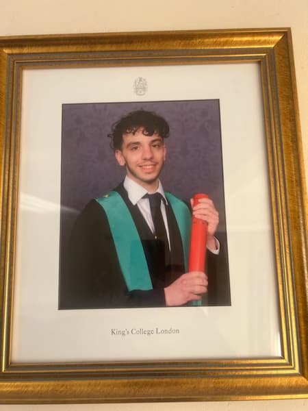 Graduation ceremony photo of Alexander  