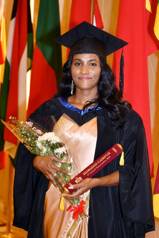 Graduation ceremony photo of Hirushi