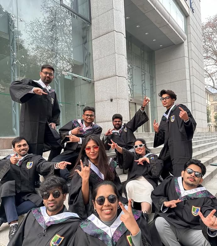 Graduation ceremony photo of Aditya