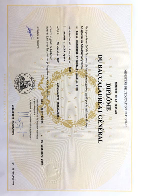 Verified degree or teaching certification of Ayuta 