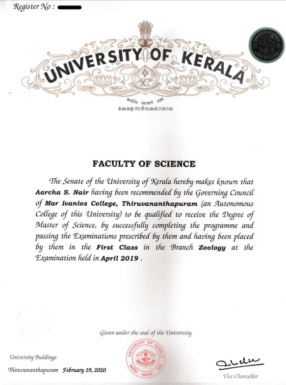 Profile photo of AARCHA, Biology tutor at Wiingy 