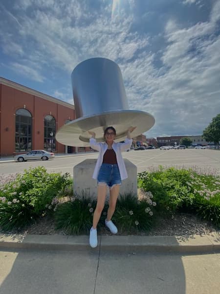 Travel snapshot of Margarett during a trip 