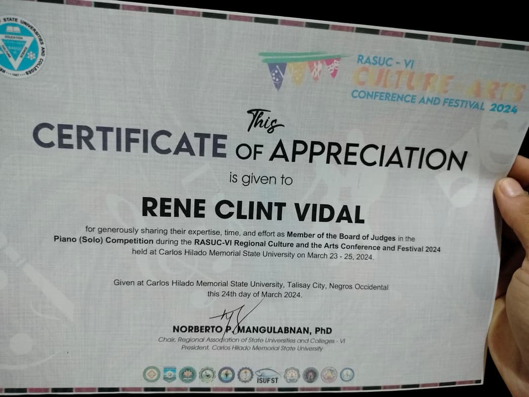 Verified degree or teaching certification of Clint 