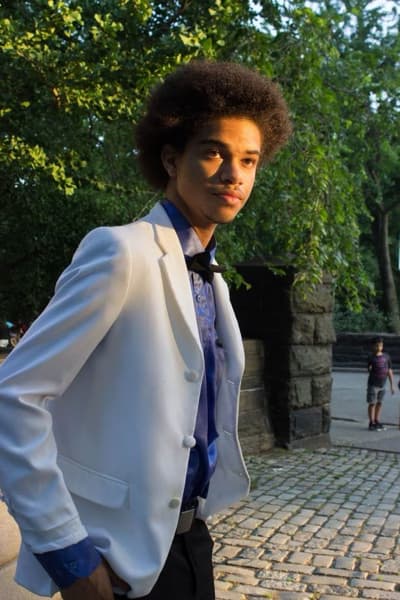 Graduation ceremony photo of Nathaniel