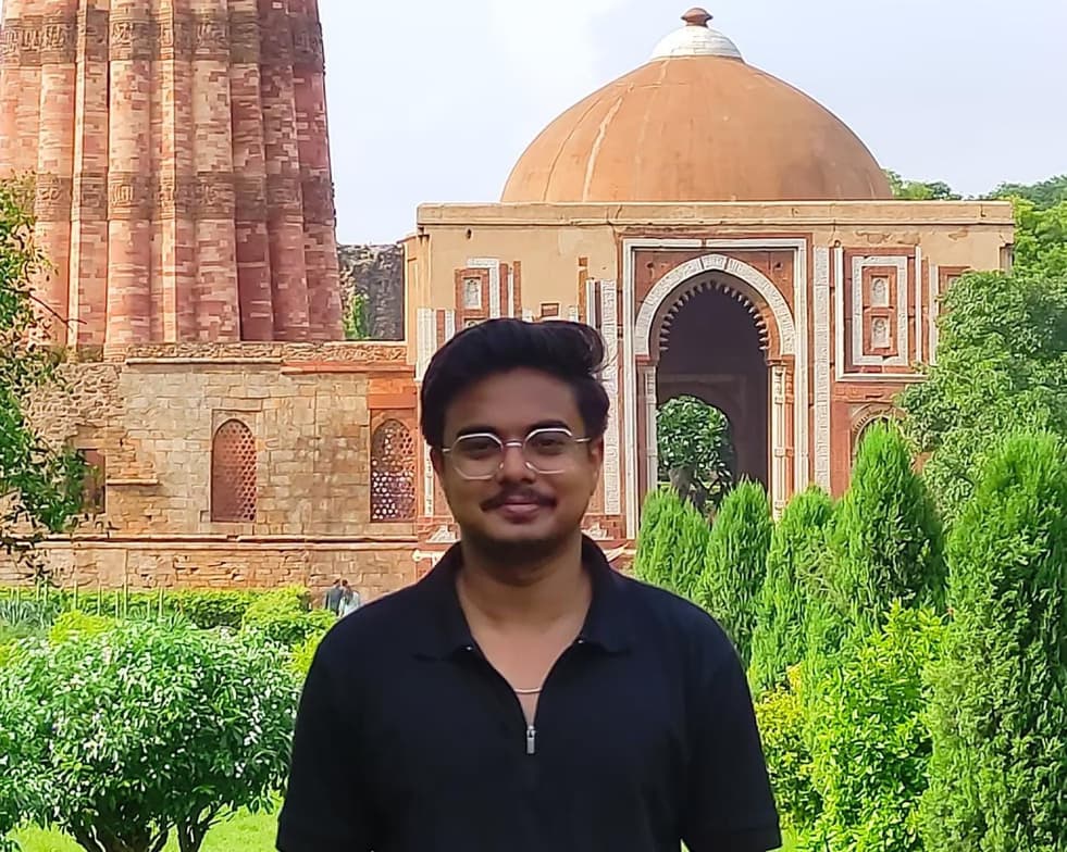 Travel snapshot of Subhadip during a trip 