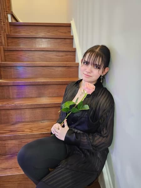 Graduation ceremony photo of Irene 