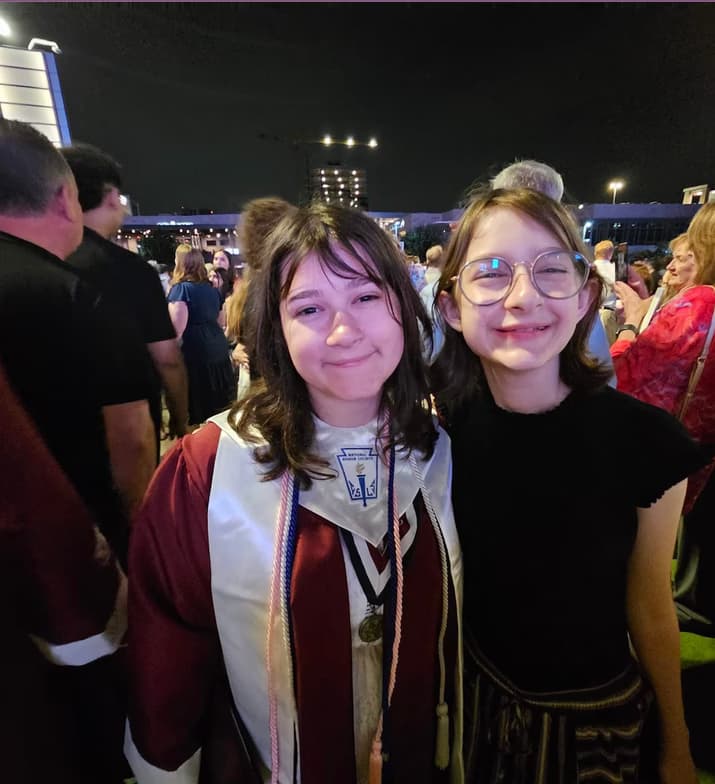 Graduation ceremony photo of Jillian  