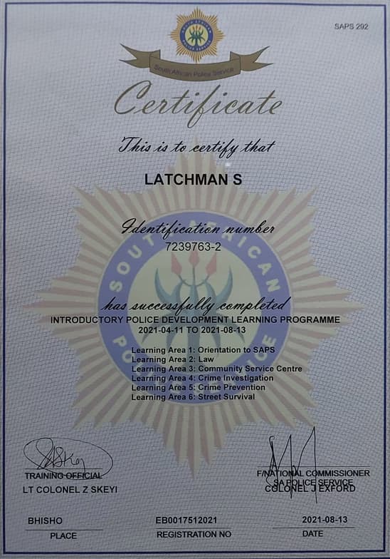 Verified degree or teaching certification of Shiven 