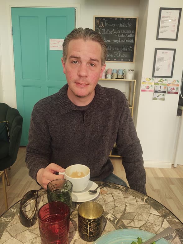 Davidenjoying a hobby outside teaching 