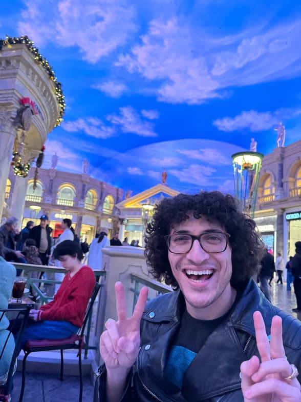 Travel snapshot of Travis during a trip 