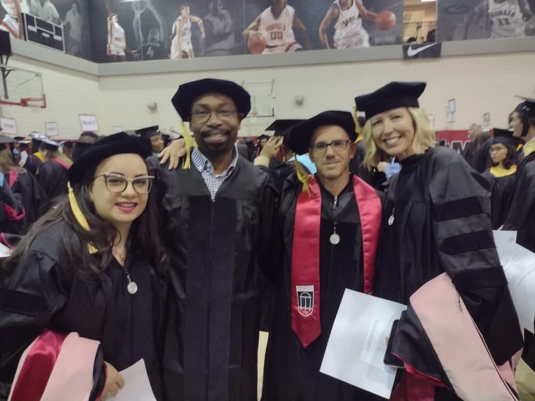 Graduation ceremony photo of Dror 