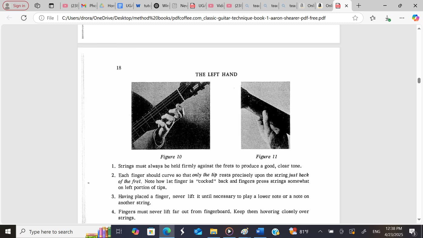 Guitar learning materials by Dror 