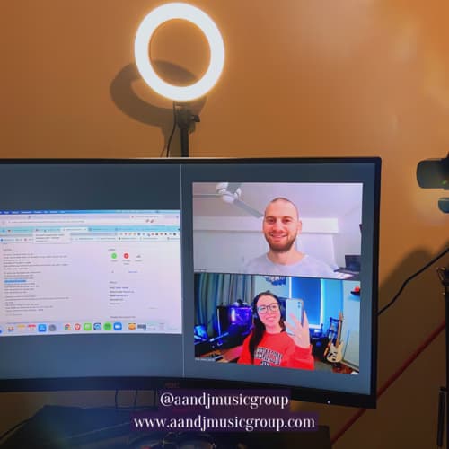 Amy conducting a lesson 