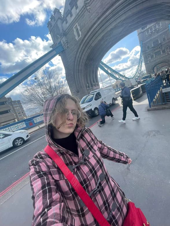 Travel snapshot of Tara during a trip 