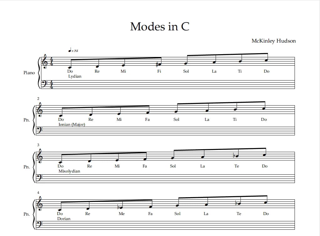 Guitar learning materials by McKinley 