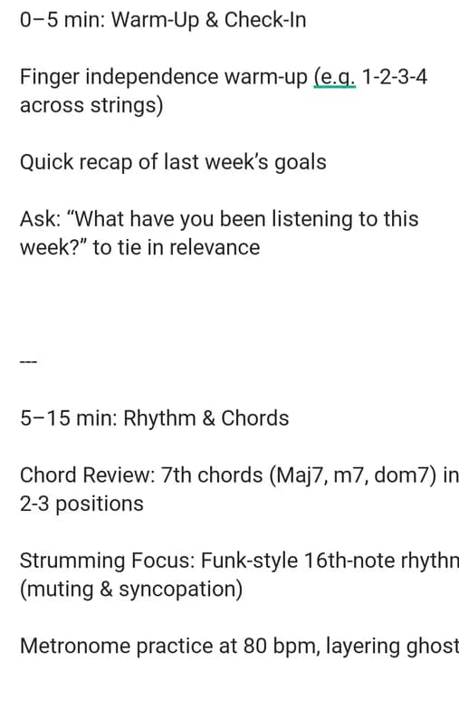 Guitar learning materials by Ben 