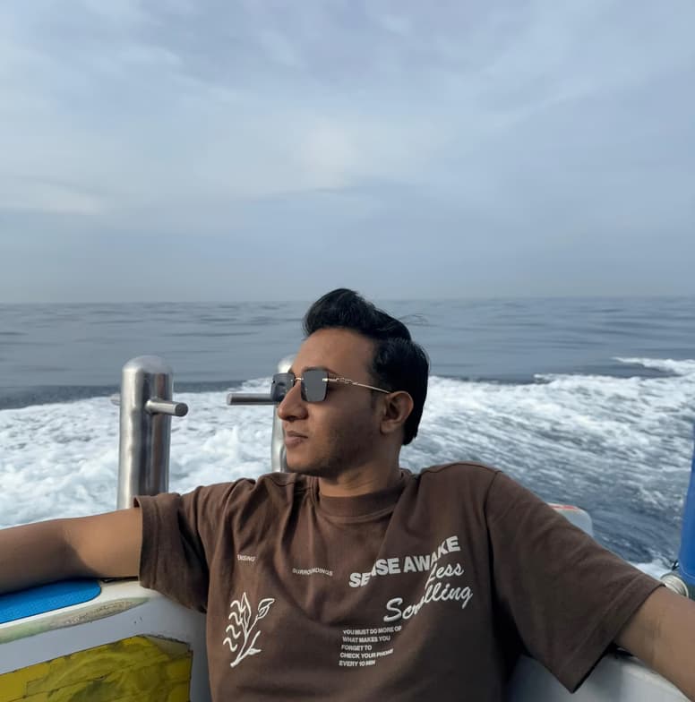 Travel snapshot of Prasham during a trip