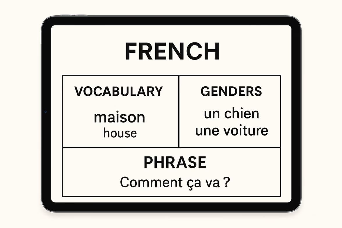 French learning materials by Daniel 