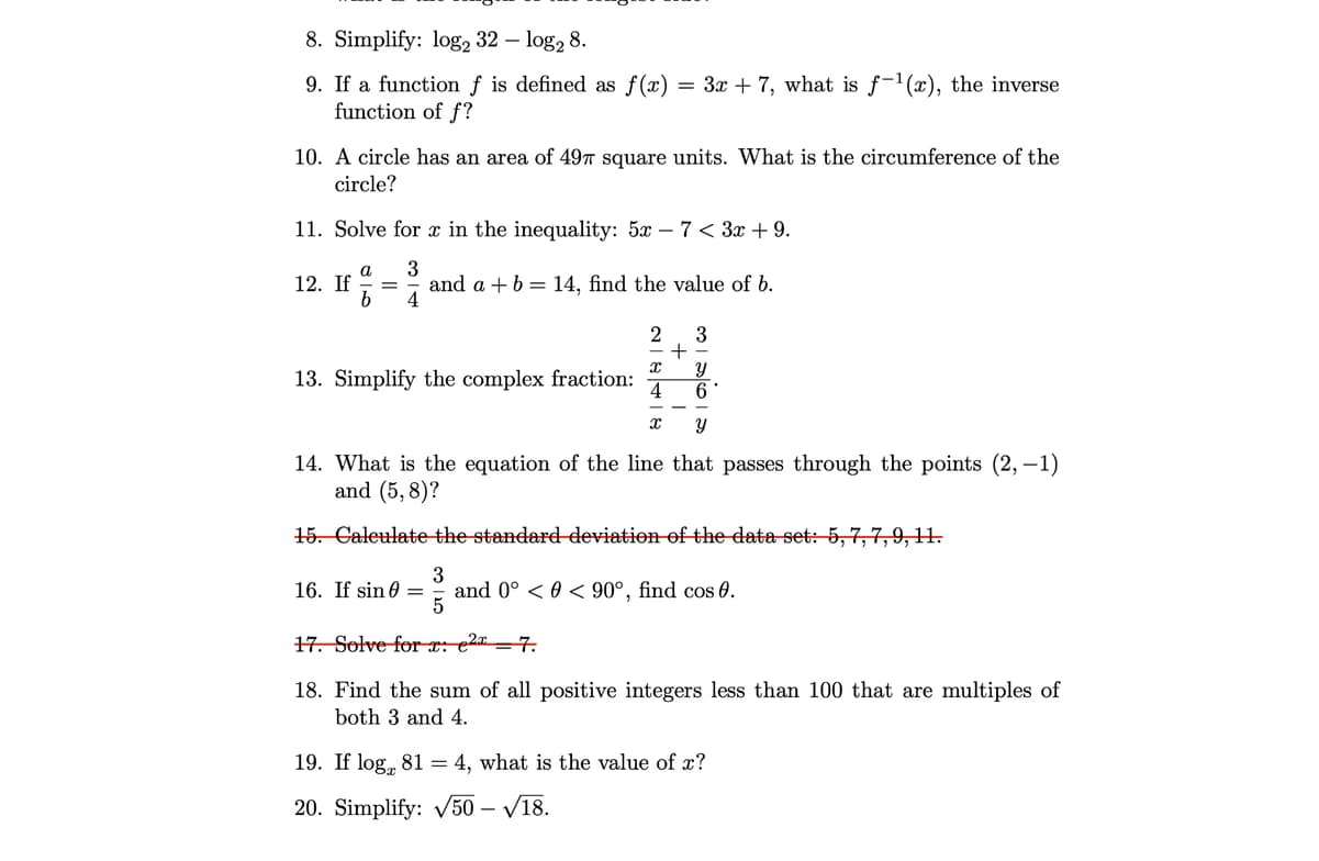 AP learning materials by Joshua