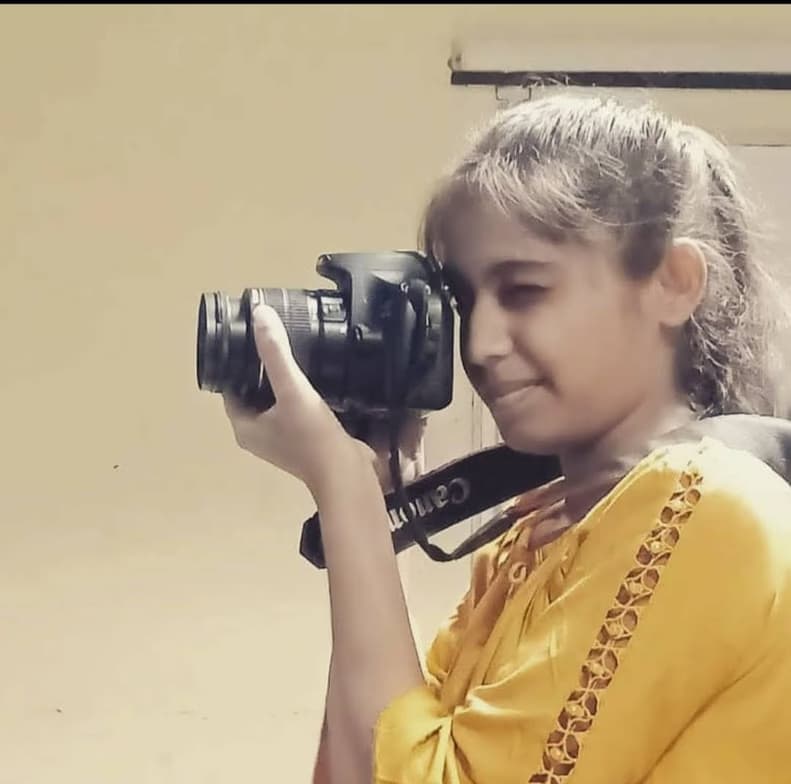 Mahi enjoying a hobby outside teaching 