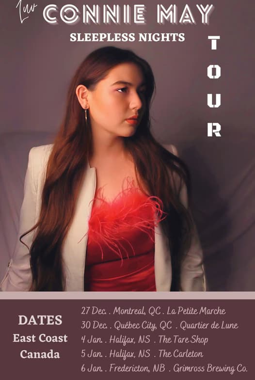 Travel snapshot of Connie during a trip 