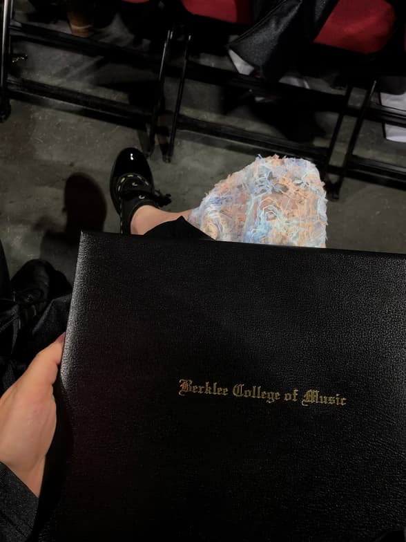 Graduation ceremony photo of Eva 