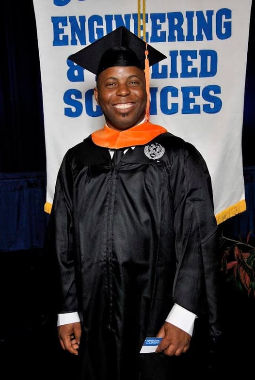 Graduation ceremony photo of Senghor