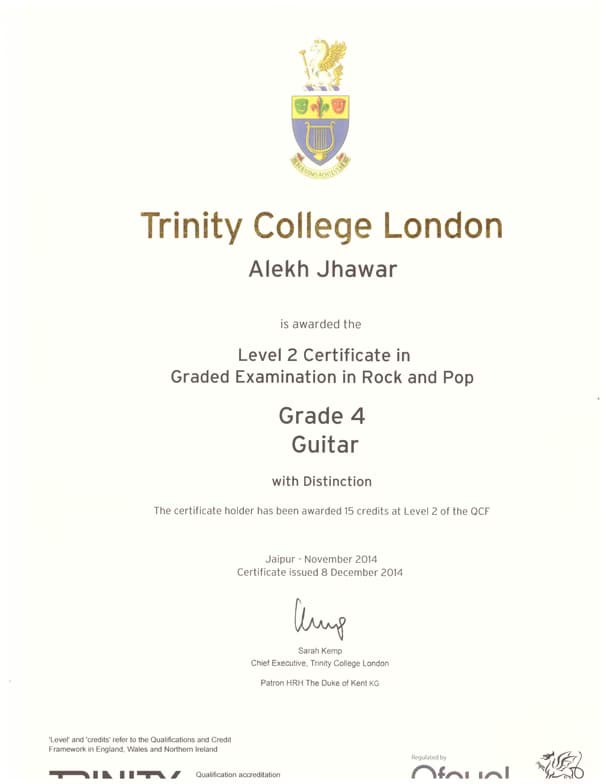 Verified degree or teaching certification of Alekh  