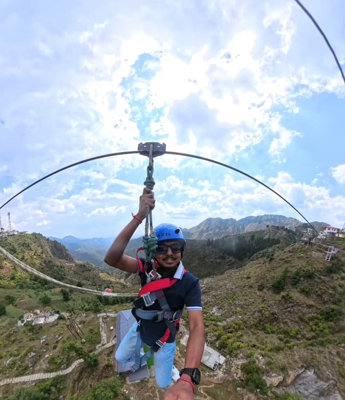 Travel snapshot of Subhadip during a trip 