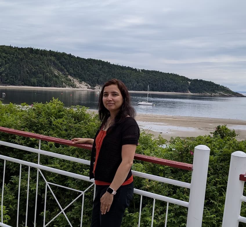 Travel snapshot of Dr. Anuradha during a trip 
