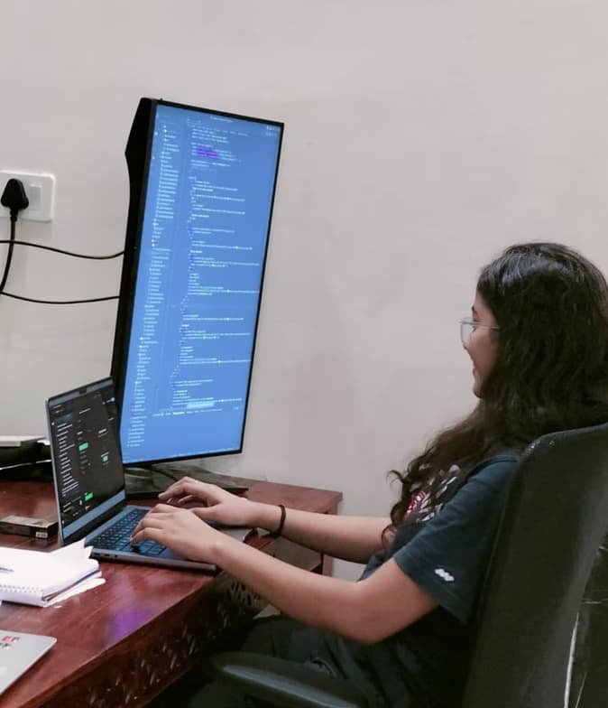 Teaching setup of Ranjana  for private tutoring 