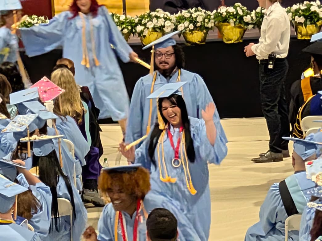 Graduation ceremony photo of Noelle 