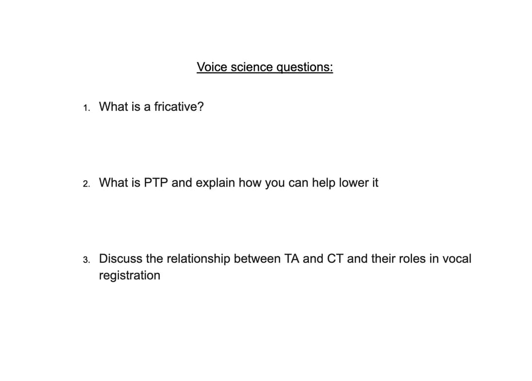 Singing learning materials by Padraig 