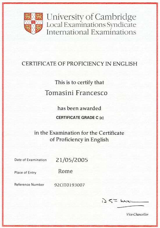 Verified degree or teaching certification of Francesco 