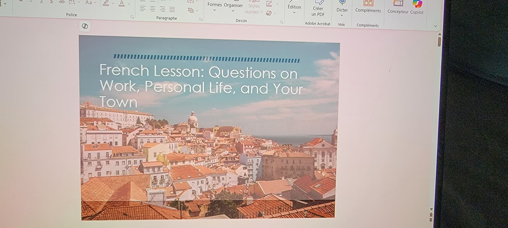 French learning materials by Caroline  